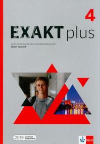 Exakt plus 4. Ćwiczenia + kod LEKTORKLETT. Autor: Opracowanie zbiorowe. ZdrowePodejscie.pl Okładka książki Exakt plus 4. Ćwiczenia + kod LEKTORKLETT