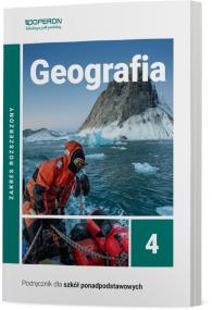 Okładka książki Geografia LO 4 Podr. ZR w.2022 OPERON