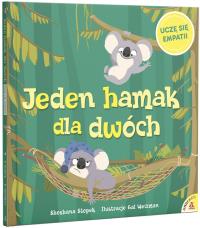 Jeden hamak dla dwóch. Uczę się empatii. Autor: Shoshana Cohen Stopek, Gal Weizman. ZdrowePodejscie.pl Okładka książki Jeden hamak dla dwóch. Uczę się empatii