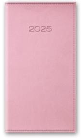Okładka książki KAL 2025 A6 TYGODNIOWY OPRAWA VIVELLA - Pudrowy róż