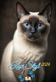 Opakowanie Kalenadarz 2024 ścienny A3 koci styl V.5