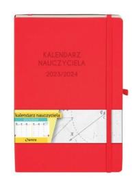 Okładka książki Kalendarz 2023/2024 A5 nauczyciela TDW czerwony