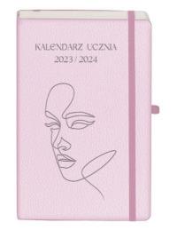 Okładka książki Kalendarz 2023/2024 A5 ucznia TNS jasnoróżowy