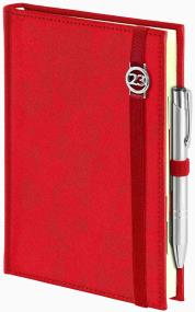 Opakowanie Kalendarz 2023 A4T Cross z gumką azurowa data Czerwony