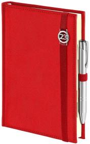 Opakowanie Kalendarz 2023 B6 dzienny Cross z gumką czerwony