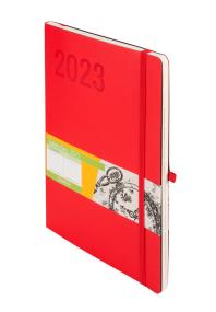 Opakowanie Kalendarz 2023 Impresja B5 czerwony TDW ANTRA