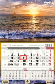 Opakowanie Kalendarz 2023 jednodzielny żaglówka KTJ-1 V14