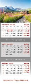 Opakowanie Kalendarz 2023 ścienny trójdzielny Tatry