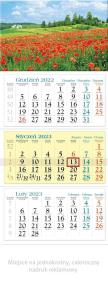Opakowanie Kalendarz 2023 Trójdzielny Maki