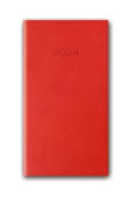 Opakowanie Kalendarz 2024 11T A6 CZERWONY KIESZONKOW