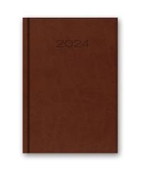 Opakowanie Kalendarz 2024 41D B6 BRĄZOWY KSIĄŻKOWY