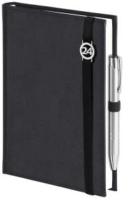 Kalendarz 2024 A4 Tygodniowy Cross czarny. Wydawca: Wokół nas. ZdrowePodejscie.pl Opakowanie Kalendarz 2024 A4 Tygodniowy Cross czarny