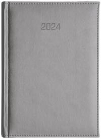 Kalendarz 2024 A5 Tygodniowy Vivella szary. Wydawca: Wokół nas. ZdrowePodejscie.pl Opakowanie Kalendarz 2024 A5 Tygodniowy Vivella szary