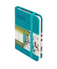 Kalendarz 2024 Awangarda A7 turkus TDW. Autor: -. ZdrowePodejscie.pl Okładka książki Kalendarz 2024 Awangarda A7 turkus TDW