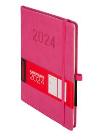 Kalendarz 2024 Memo A5 TDW róż. Autor: Opracowanie zbiorowe. ZdrowePodejscie.pl Okładka książki Kalendarz 2024 Memo A5 TDW róż