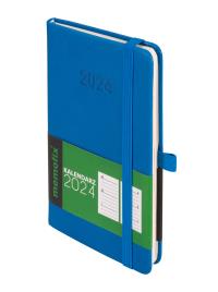 Kalendarz 2024 Memo A6 TDW niebieski. Autor: -. ZdrowePodejscie.pl Okładka książki Kalendarz 2024 Memo A6 TDW niebieski