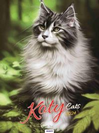 Okładka książki Kalendarz 2024 Ścienny Koty