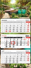 Opakowanie Kalendarz 2024 trójdzielny romantico KT1-V.53