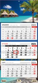 Opakowanie Kalendarz 2024 trójdzielny tropik KT1-V.48