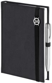 Opakowanie Kalendarz 2024 tygodniowy B5 z notesem cross z gumką czarny