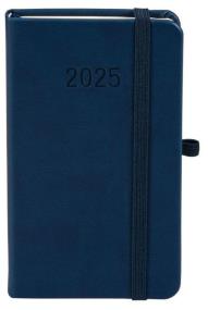 Okładka książki Kalendarz 2025 A6 Memofix TDW granatowy