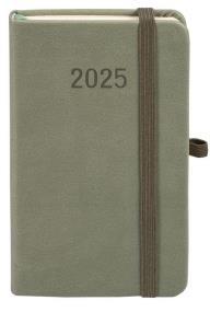 Okładka książki Kalendarz 2025 A6 Memofix TDW oliwkowy