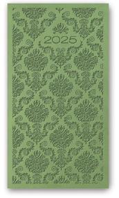 Okładka książki Kalendarz 2025 A6 tyg vivella relief JASNOZIELONY