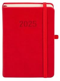Okładka książki Kalendarz 2025 B6 Memofix DNS czerwony