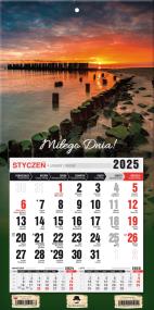 Okładka książki Kalendarz 2025 jednodzielny mini z mag. Bałtyk