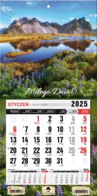 Okładka książki Kalendarz 2025 jednodzielny mini z mag. Góry