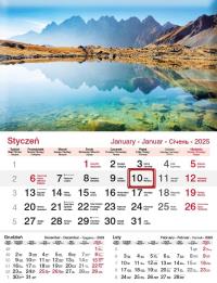 Okładka książki Kalendarz 2025 jednodzielny Staw