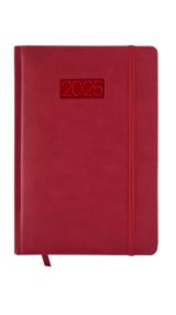 Opakowanie Kalendarz 2025 LUX B6 dzienny czerwony KK-B6D L
