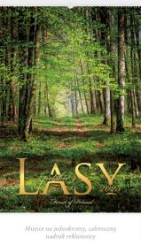 Okładka książki Kalendarz 2025 Reklamowy Lasy polskie