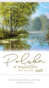 Okładka książki Kalendarz 2025 Reklamowy Polska w malarstwie