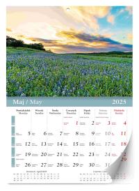 Opakowanie Kalendarz 2025 ścienny Lux Pejzaże