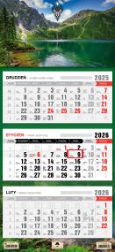 Okładka książki Kalendarz 2025 Trójdzielny płaska główka Morskie..