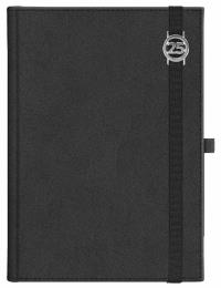Opakowanie Kalendarz A4 tygodniowy z notesem Cross z gumką z azurową datówka Czarny