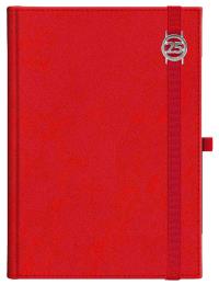 Opakowanie Kalendarz A5 tygodniowy z notesem Cross z gumką z azurową datówka Czerwony