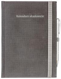 Kalendarz akad. 2023/24 A5 tyg. Piko szary. Wydawca: Wokół nas. ZdrowePodejscie.pl Opakowanie Kalendarz akad. 2023/24 A5 tyg. Piko szary