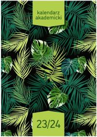 Kalendarz akademicki 2023/24 A5 tyg. PCV Palmy. Wydawca: Wokół nas. ZdrowePodejscie.pl Opakowanie Kalendarz akademicki 2023/24 A5 tyg. PCV Palmy
