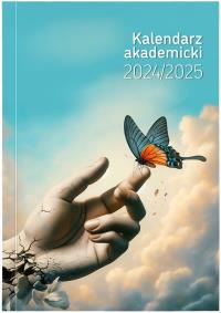Kalendarz akademicki A5 tyg PCV bezbarwny dłoń. Autor: Opracowanie zbiorowe. ZdrowePodejscie.pl Okładka książki Kalendarz akademicki A5 tyg PCV bezbarwny dłoń