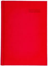 Kalendarz naucz. 2023/24 A5 tyg. Vivella czerwony. Wydawca: Wokół nas. ZdrowePodejscie.pl Opakowanie Kalendarz naucz. 2023/24 A5 tyg. Vivella czerwony