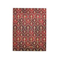 Opakowanie Kalendarz Paperblanks 2025 Red Velvet Ultra tygodniowy VER Flexi