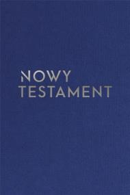 Okładka książki Nowy Testament z paginatorami A5 w.srebrna