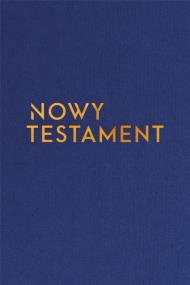 Okładka książki Nowy Testament z paginatorami A5 w.złota