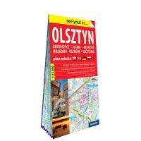 Olsztyn, Bartoszyce, Iława, Kętrzyn, Mrągowo, Ostróda, Szczytno; papierowy plan miasta 1:15 000. Autor: Opracowanie zbiorowe. ZdrowePodejscie.pl Okładka książki Olsztyn, Bartoszyce, Iława, Kętrzyn, Mrągowo, Ostróda, Szczytno; papierowy plan miasta 1:15 000