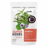 Opakowanie Purella Superfoods Superherbs Mieszanka ziół do zaparzania Energia 35 g