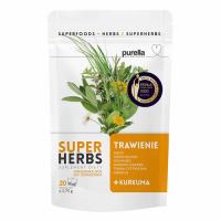 Opakowanie Purella Superfoods Superherbs Mieszanka ziół do zaparzania Trawienie 35 g