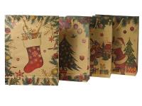 Opakowanie Torebka prezentowa z motywem świątecznym MIX