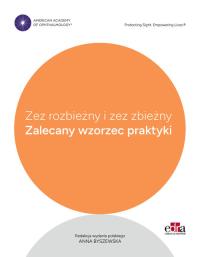 Opakowanie Zez rozbieżny i zez zbieżny. Zalecany wzorzec praktyki